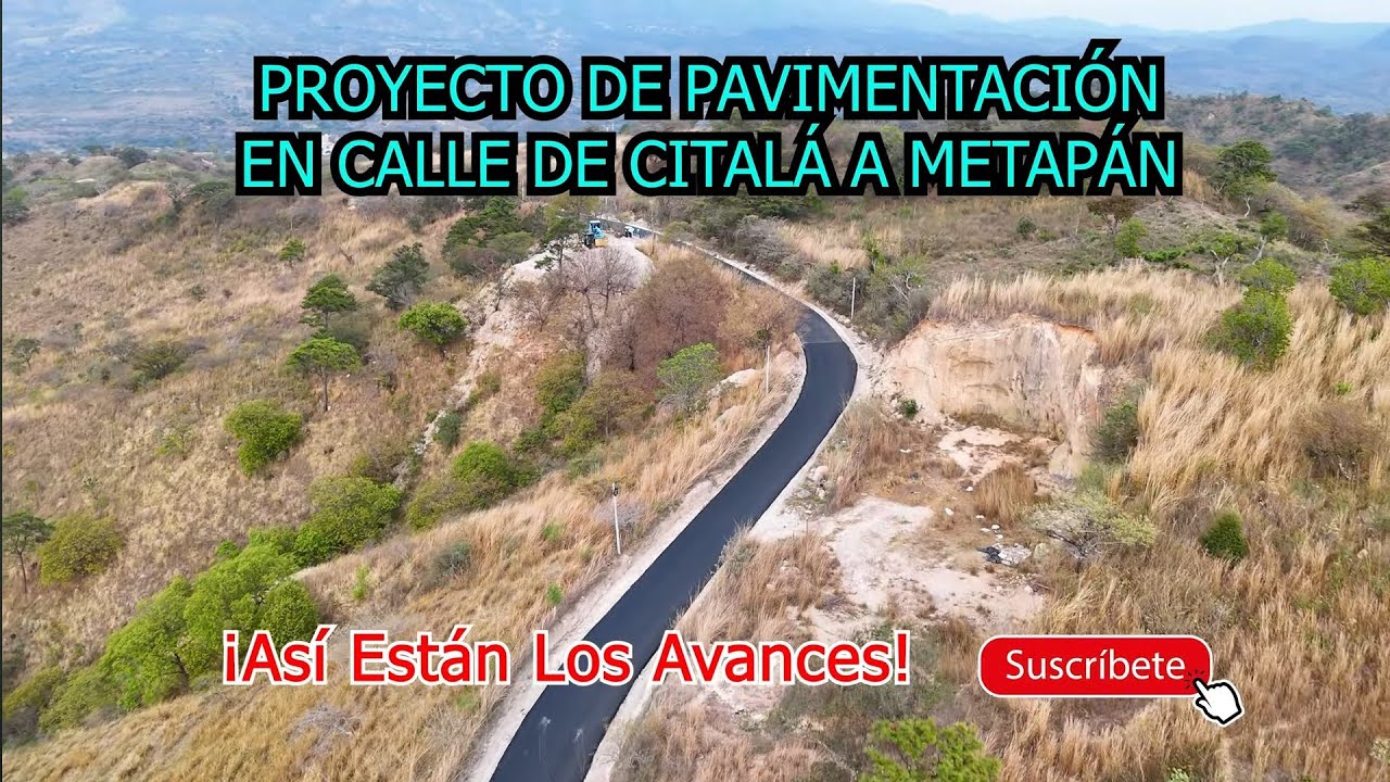 Pavimentación de Calle de Citalá a Metapán, Así Avanza en Chalatenango, El Salvador.