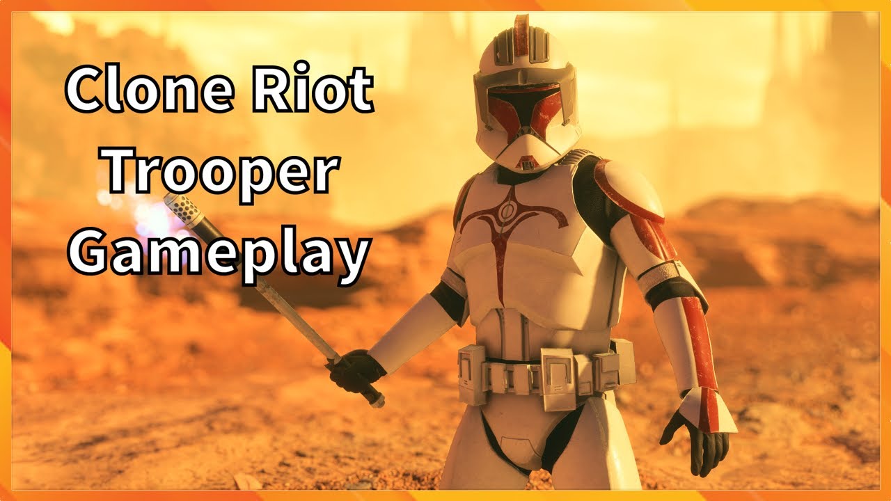 Clone Riot Trooper Gameplay Star Wars Battlefront 2