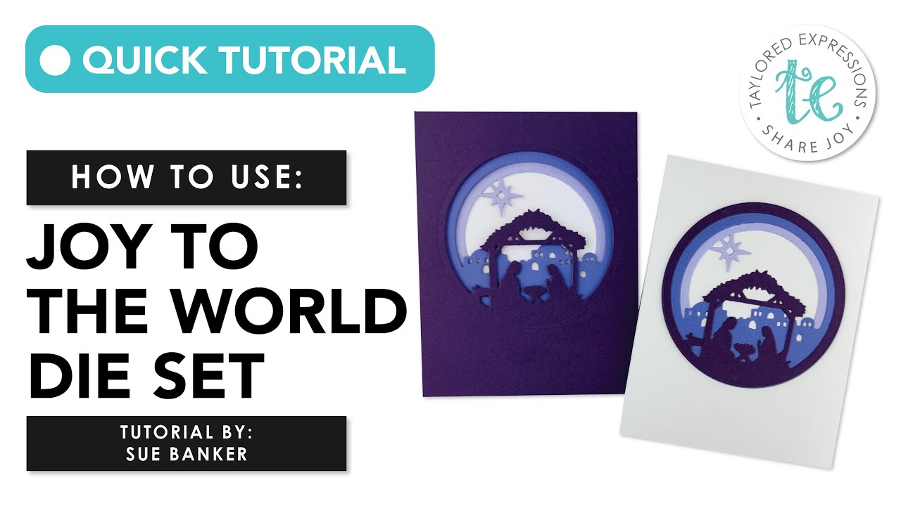 How to Use: Joy to the World Die Set | Creating Nativity Cards