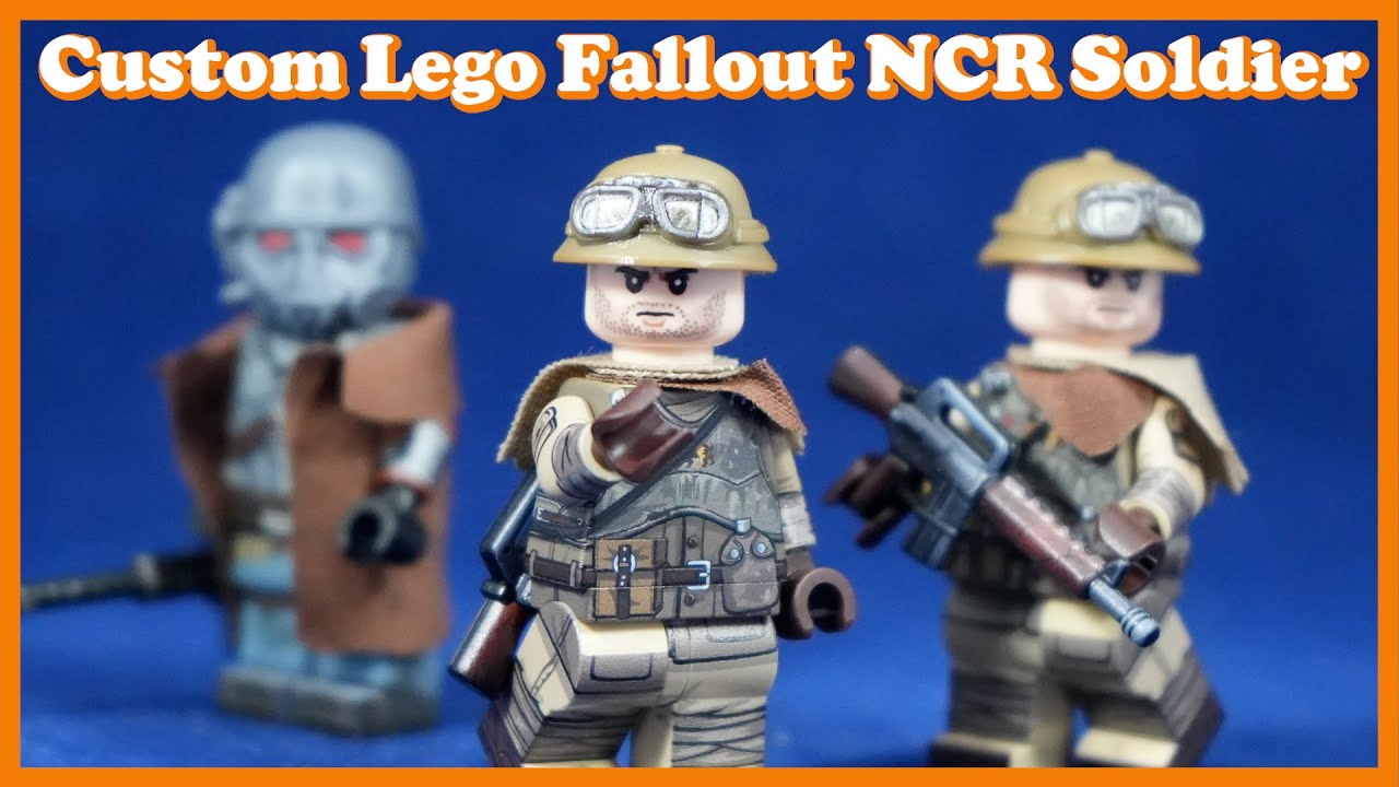 Эта изготовленная на заказ минифигурка солдата НКР из Lego Fallout просто идеальна!