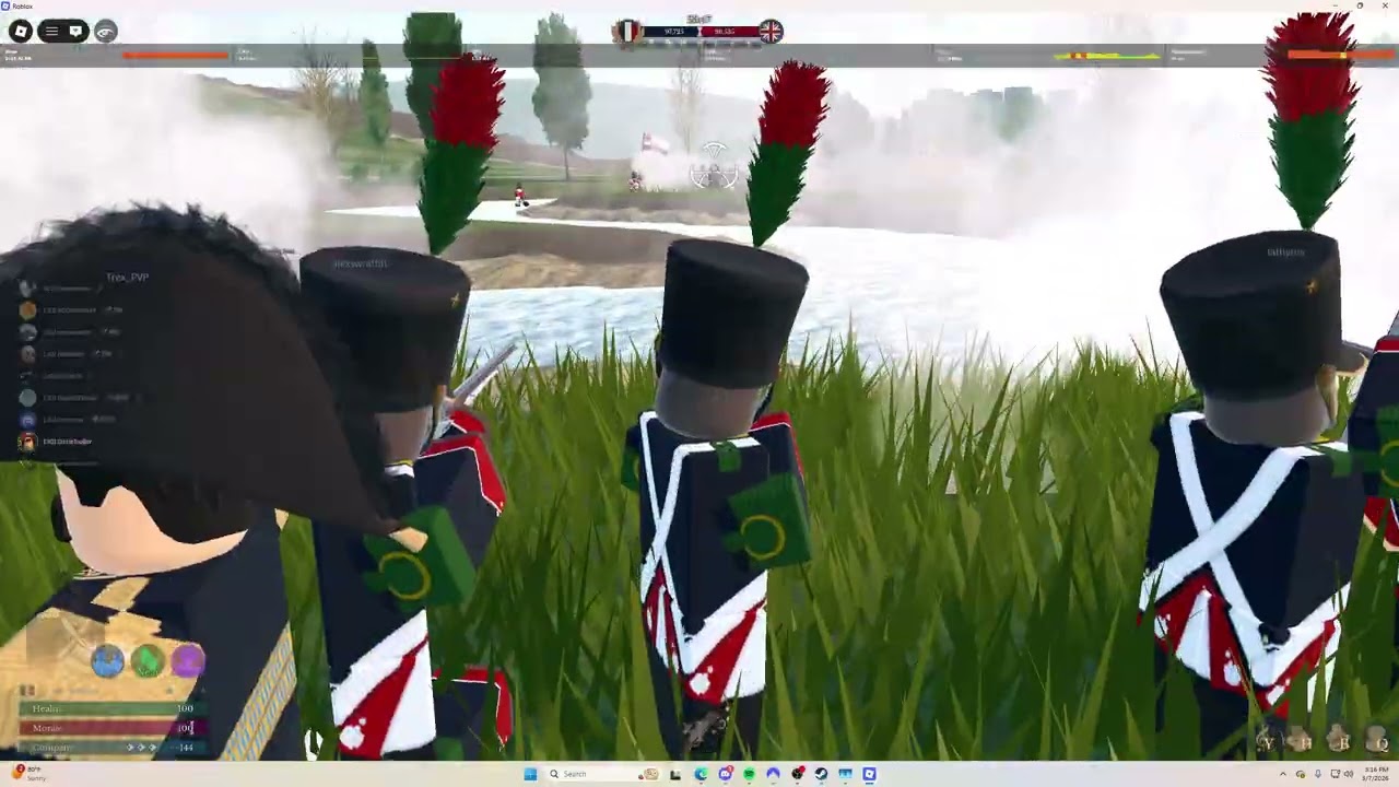 Roblox Napoleonic Wars | Jeune Garde vs BA (ez win)