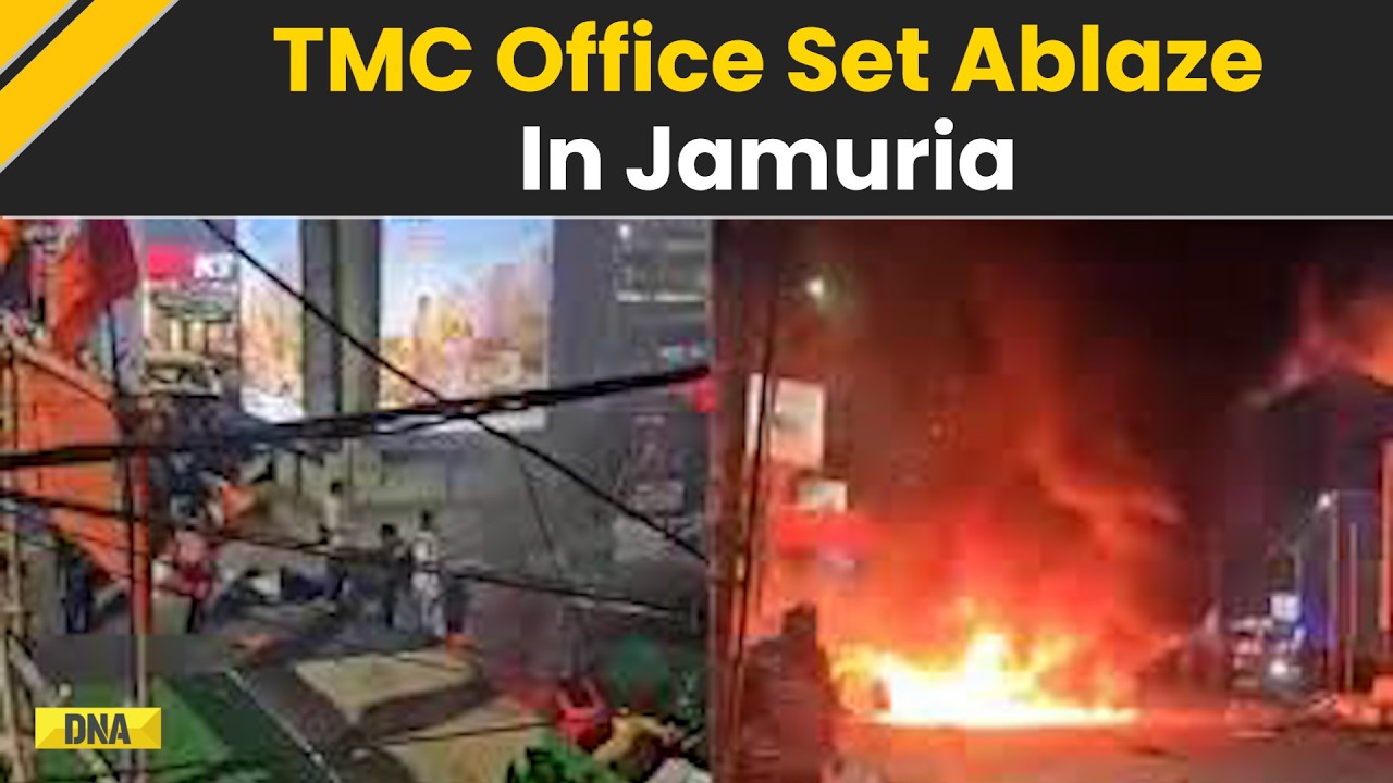 Bengal Election 2026: TMC Office Set Ablaze In Jamuria, Asansol; Protests Erupt | TMC vs BJP