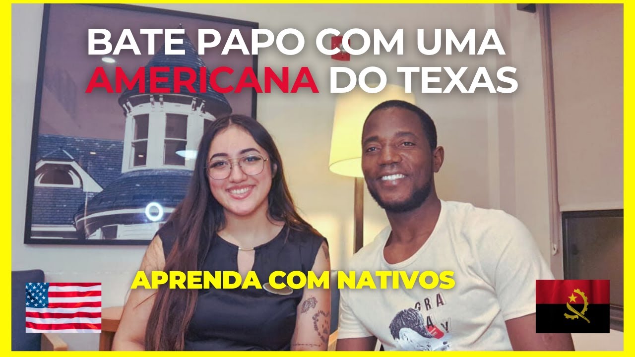 Bate papo com uma Americana no TEXAS - Aventuras de um poliglota angolano na AMÉRICA🇦🇴🇺🇸