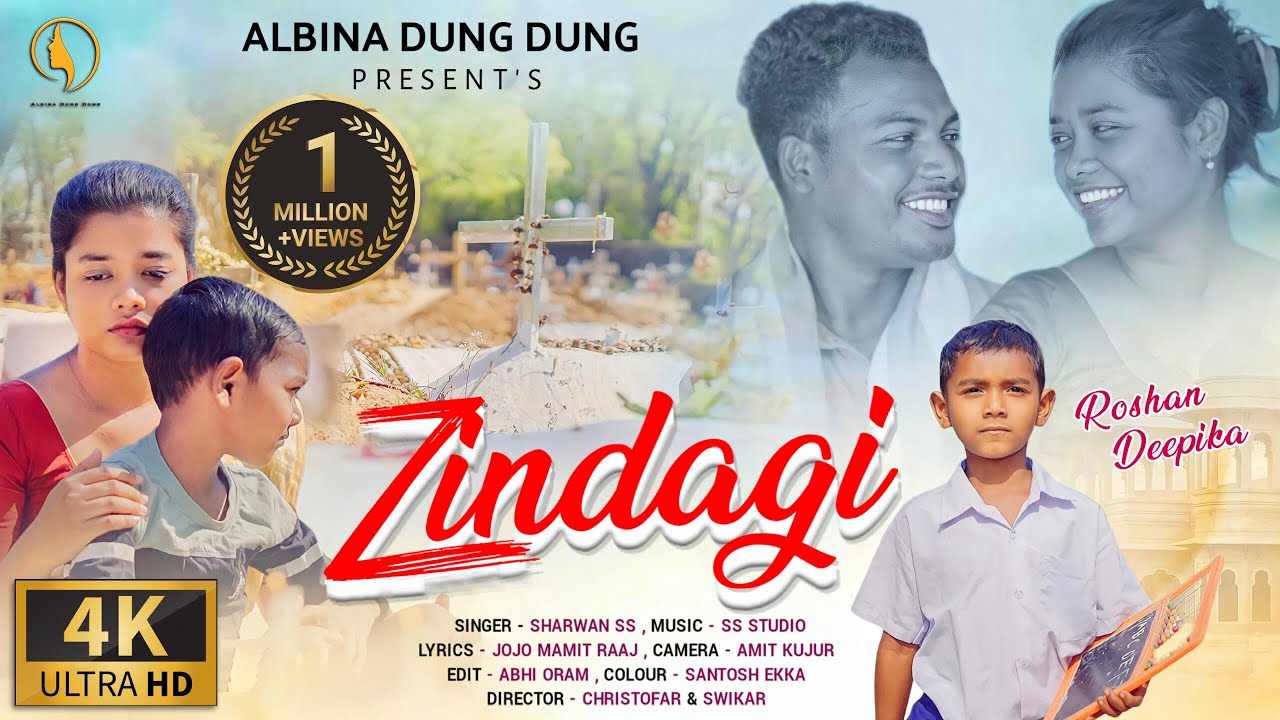 ZINDAGI || NEW NAGPURI SAD SONG || ROSHANDEEPIKA || SHARWAN SS || ALBINA DUNG DUNG || FULL SONG 4K