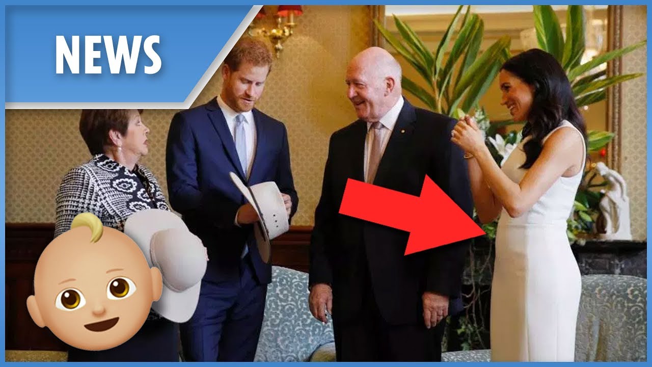 Meghan Markle shows mini baby bump in Australia with Prince Harry