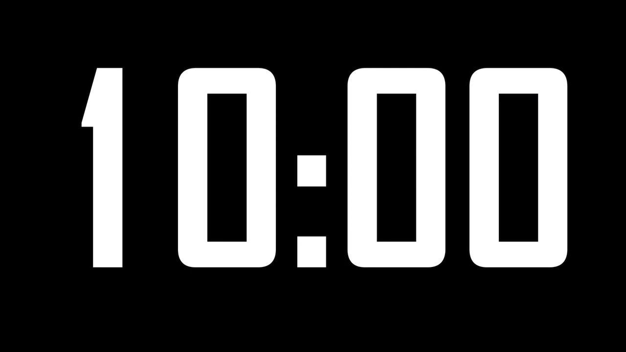 Agency FB Bold 10 Min DIY Countdown - Transparent Background - FREE DOWNLOAD
