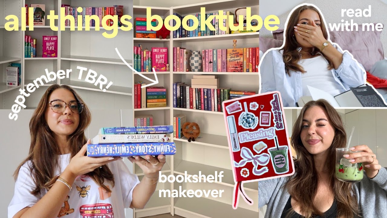 *ultimate* book vlog! september TBR, bookshelf makeover, reading, book journal