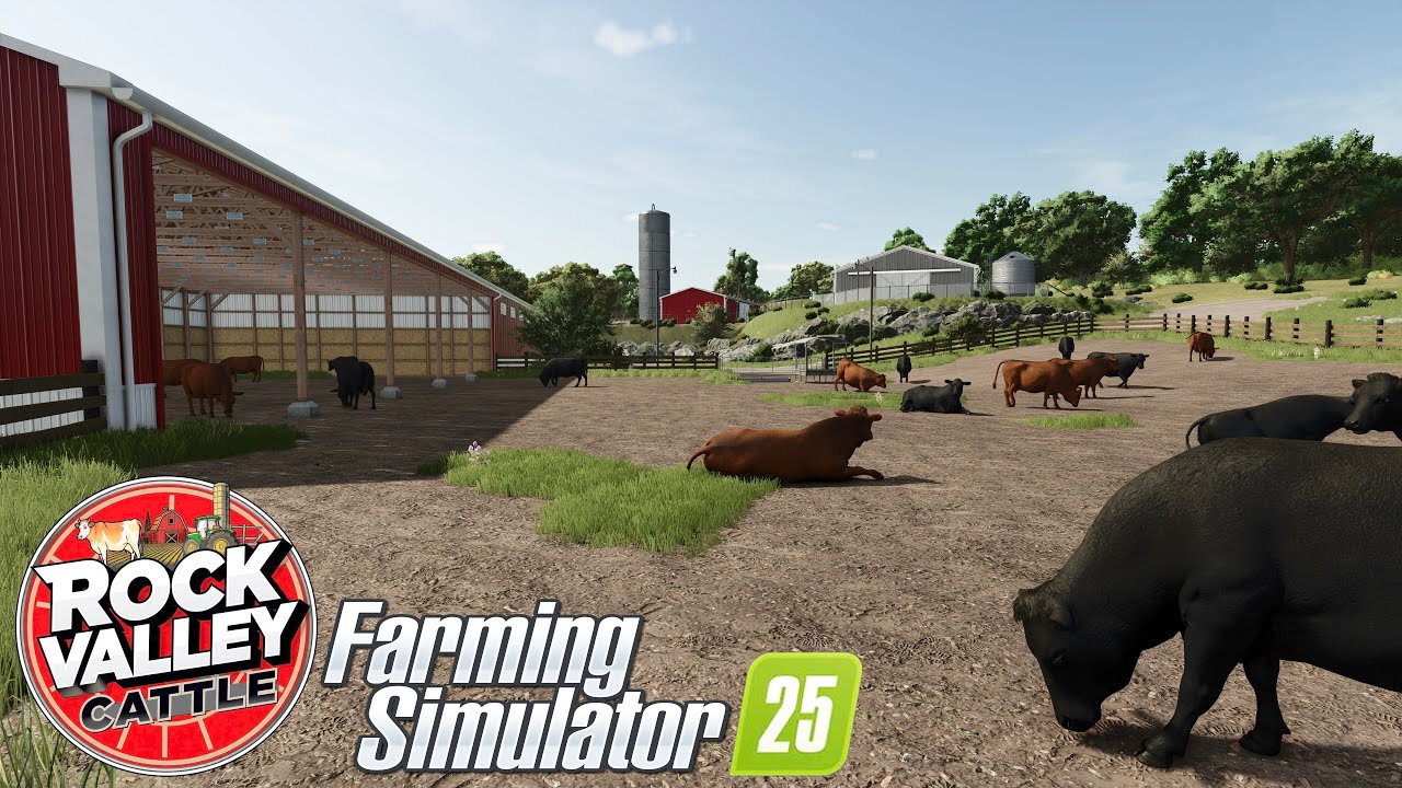 I BUILT A SMALL CATTLE FARM ON RIVERBEND SPRINGS | FS25