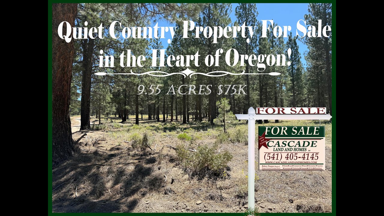 Oregon Land For Sale! 9.55 Acres~$75K~Peaceful Property in the Country! Heavily Treed, Easy Access!