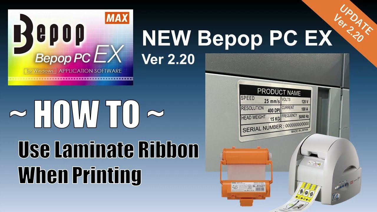 [Laminate Ribbon] How to Use Laminate Ribbon When Printing