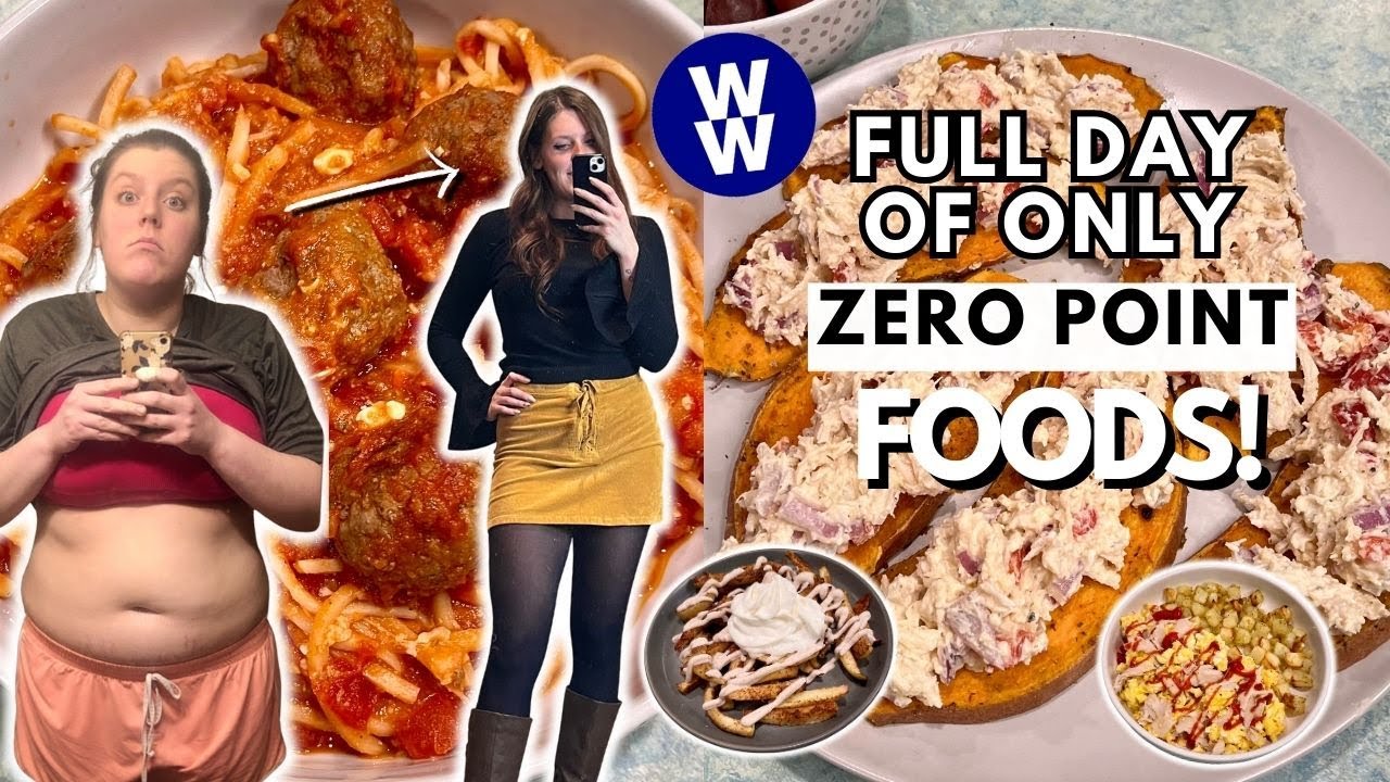 I Ate ONLY Zero Point Foods for a Day | WeightWatchers | What I Eat in a Day For Weight Loss