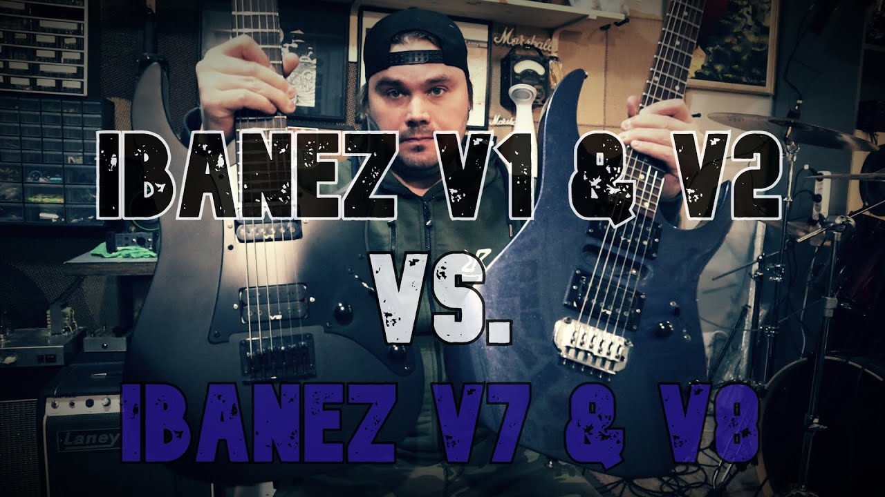 Ibanez V1 и V2 против V7 и V8 | Сравнение звука звукоснимателя