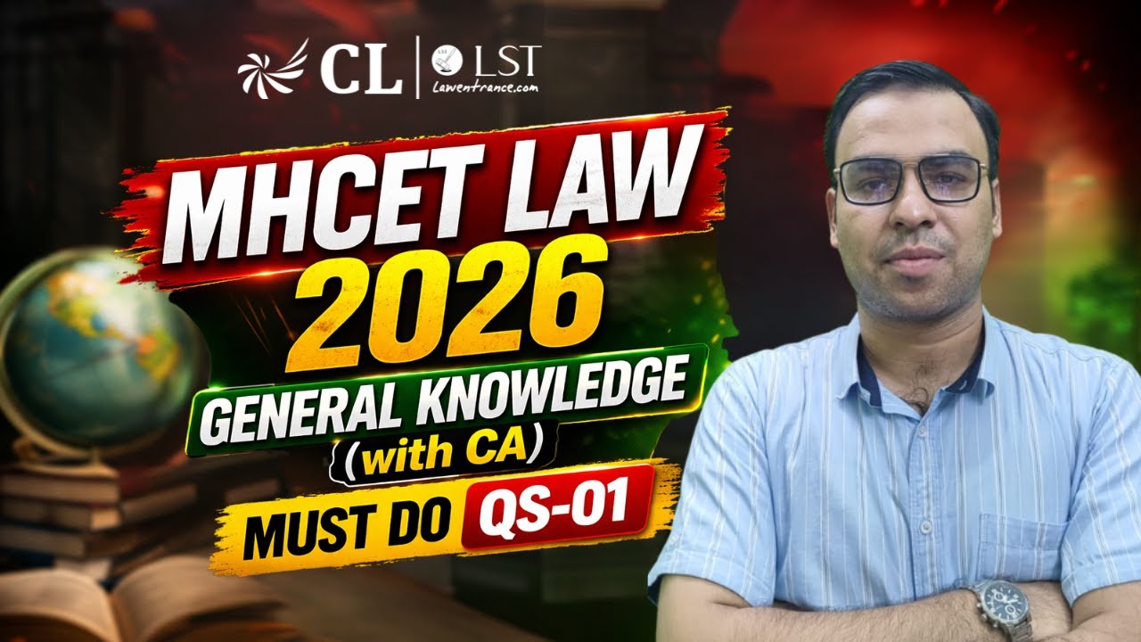 GK + Current Affairs | MH CET Law 2026 | Must Solve Questions - Part 01 | CLLST