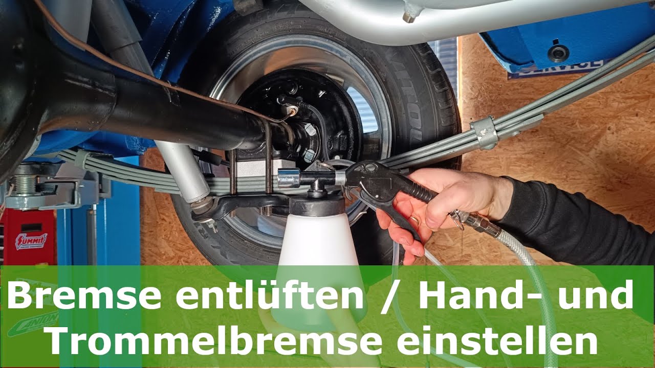 Bremse Teil 4: Bremse entlüften / Handbremse und Trommelbremse einstellen | Ford Mustang