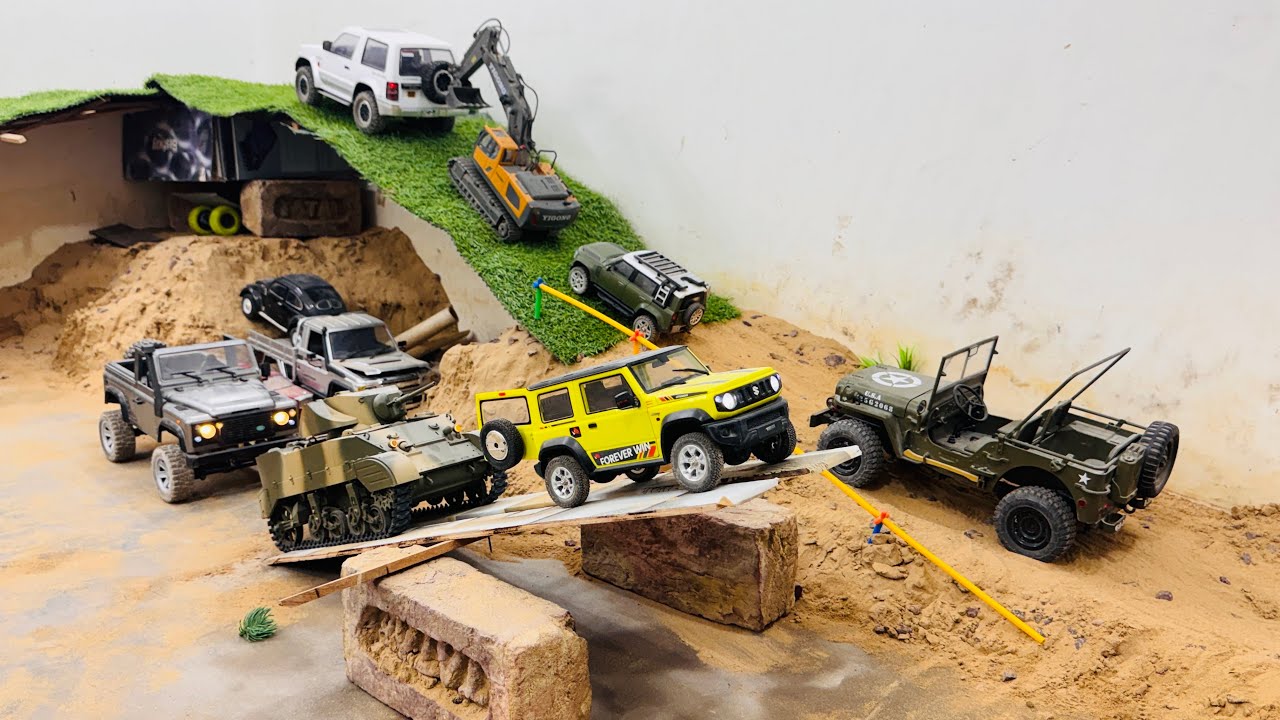 Mega RC Obstacle challenge, LDRC 1297S Newly Upgraded RTR, MN 99s , PINECONE FOREST 2402 PRO-2, gta