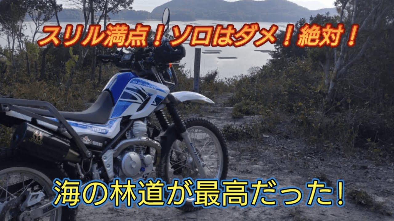 セロー250  TW225　岡山県虫明林道ツーリング