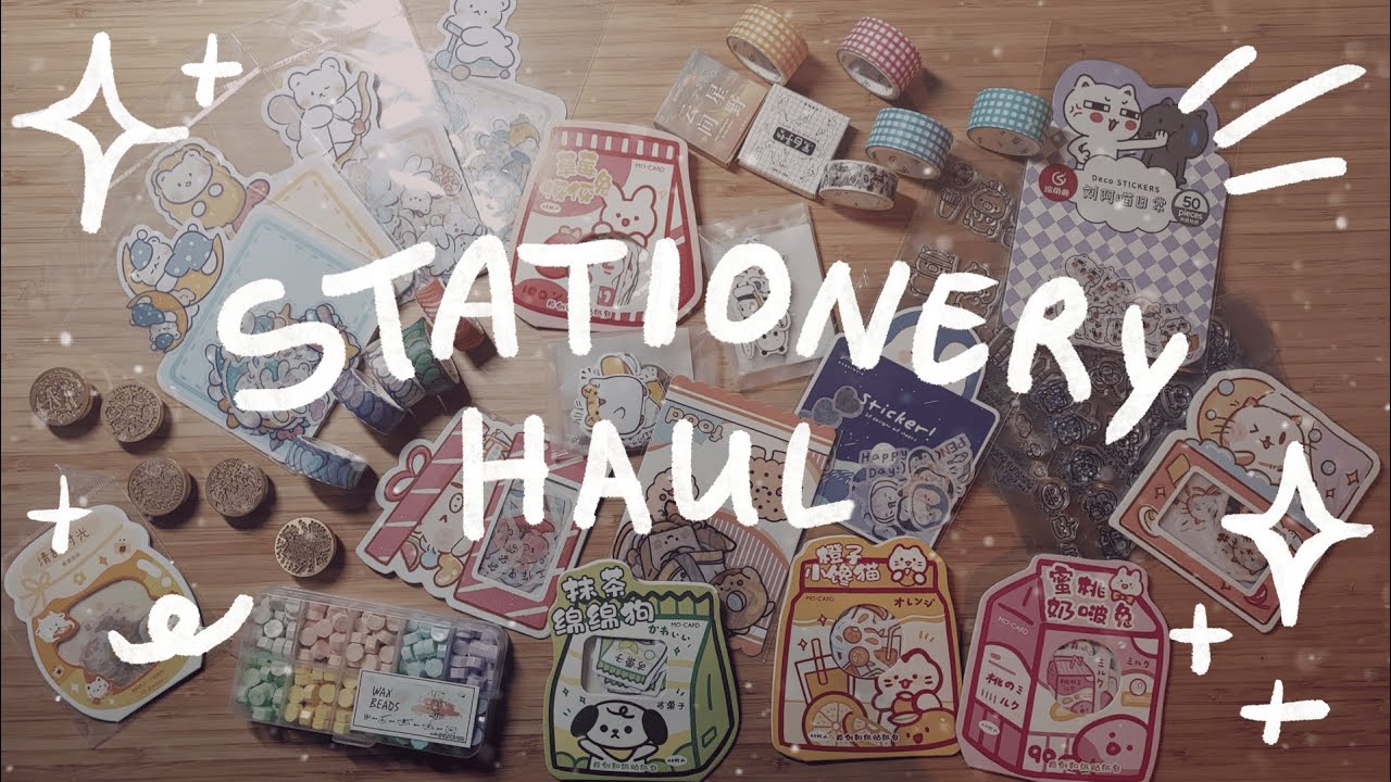 🌷 stationery haul | aliexpress 📦