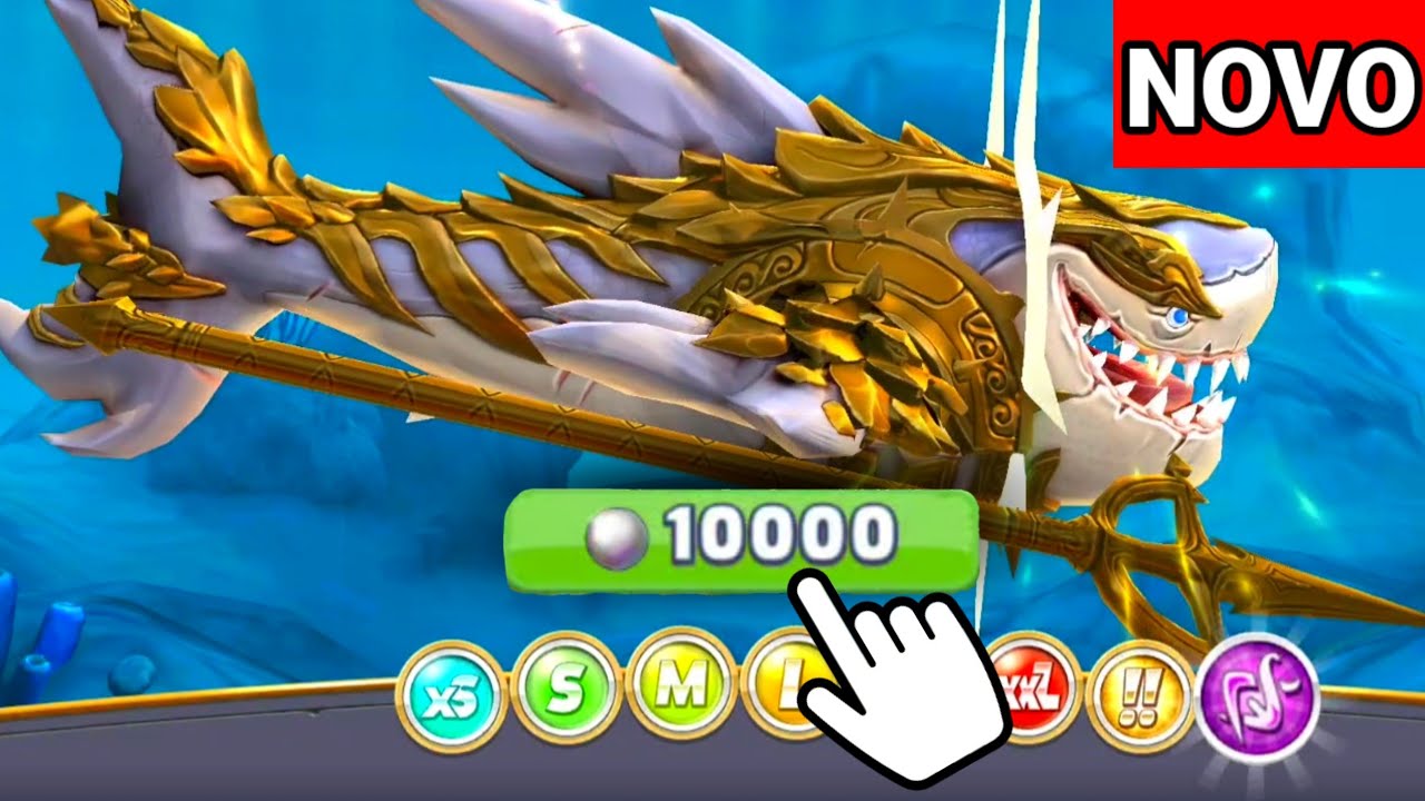 NOVO! TUBARÃO DEUS CHEGOU no HUNGRY SHARK WORLD