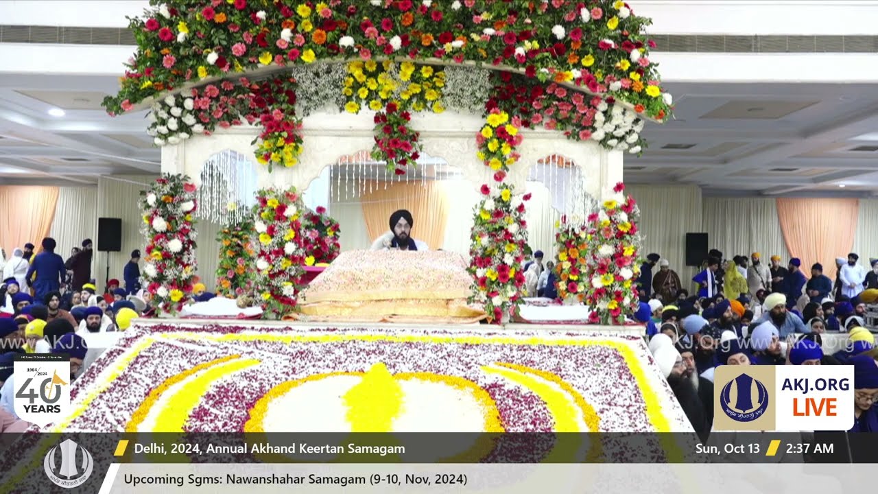 087 Delhi 12Oct2024 SatEve Rainsabai Keertan Bhai Jagpal Singh Jee Kanpur