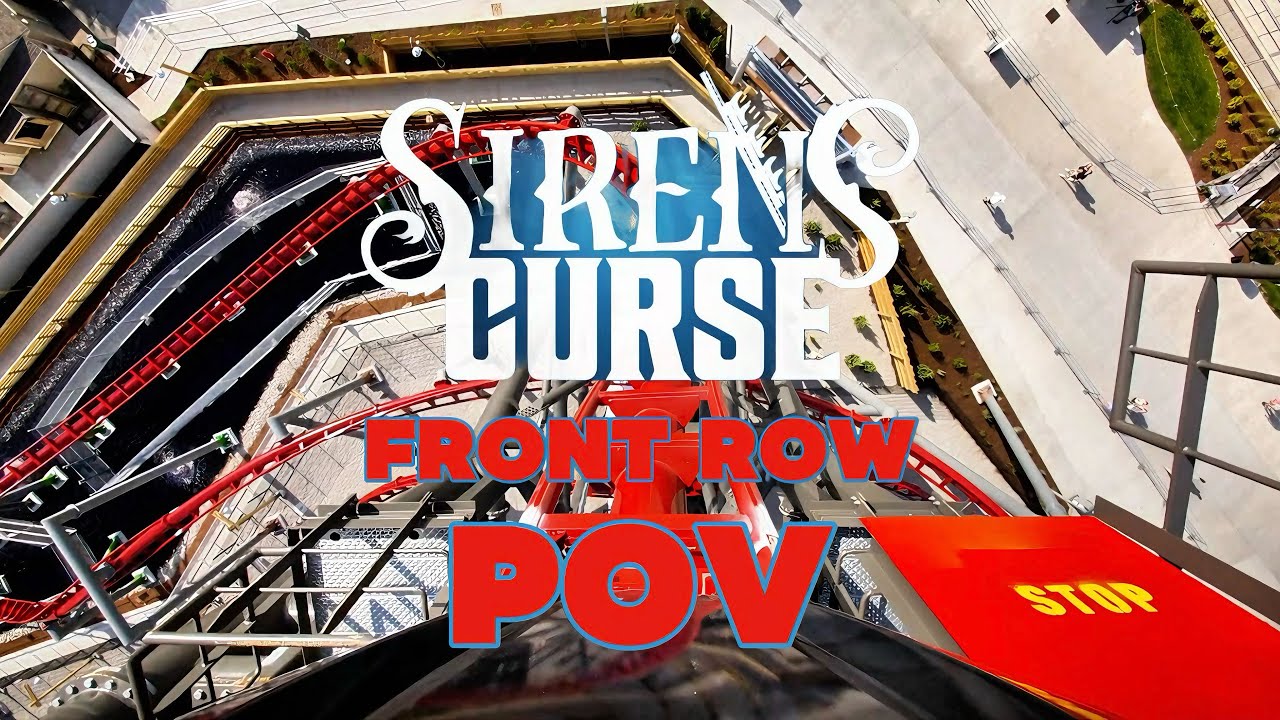 Siren’s Curse Front Row POV | Brand New Vekoma Tilt Coaster at Cedar Point