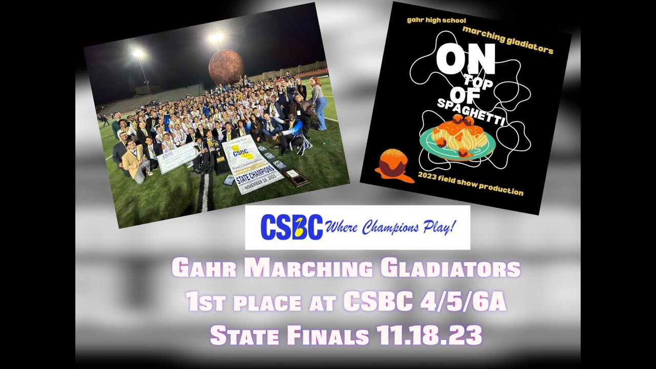 Gahr HS Marching Gladiators last performance of 