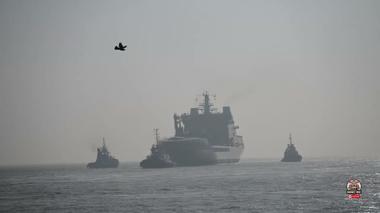 RFA Tidesurge (A138) arrives into Cammell Laird on 05.03.2026