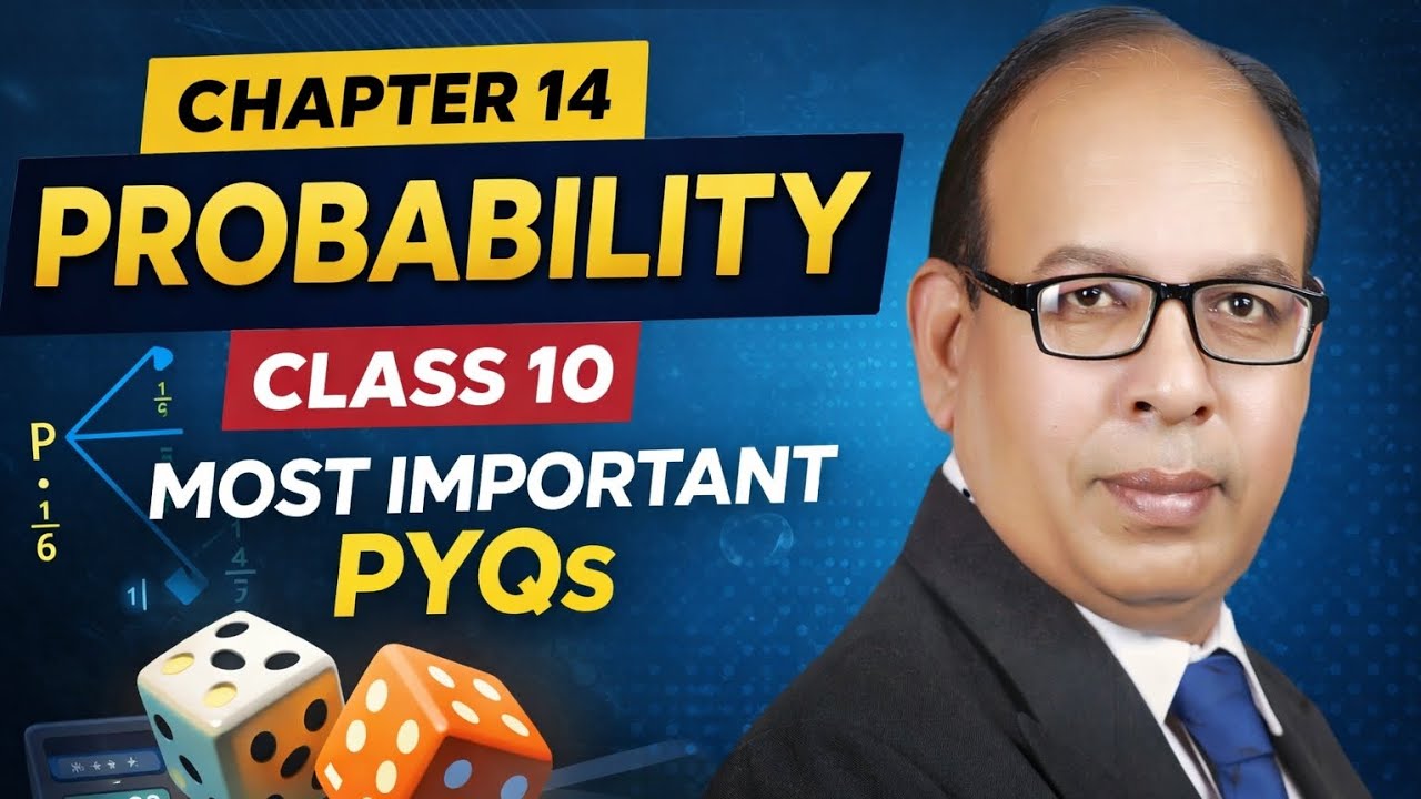 Chapter 14 probability class 10 most important PYQ's' 
