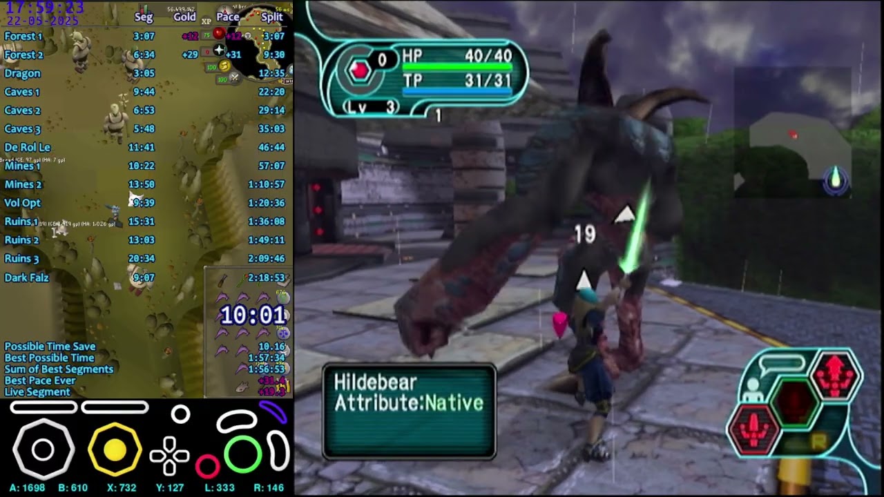 PSO RAmarl Speedrun 2:18:23 (Episode 1 Glitchless)