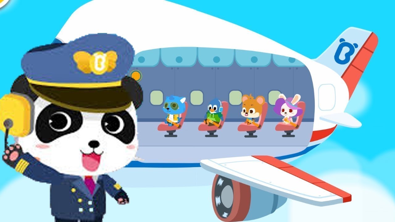 Baby Panda's Airport | Cool Flight Journey | Airplane Safety Tips | Gameplay Video | BabyBus Game
