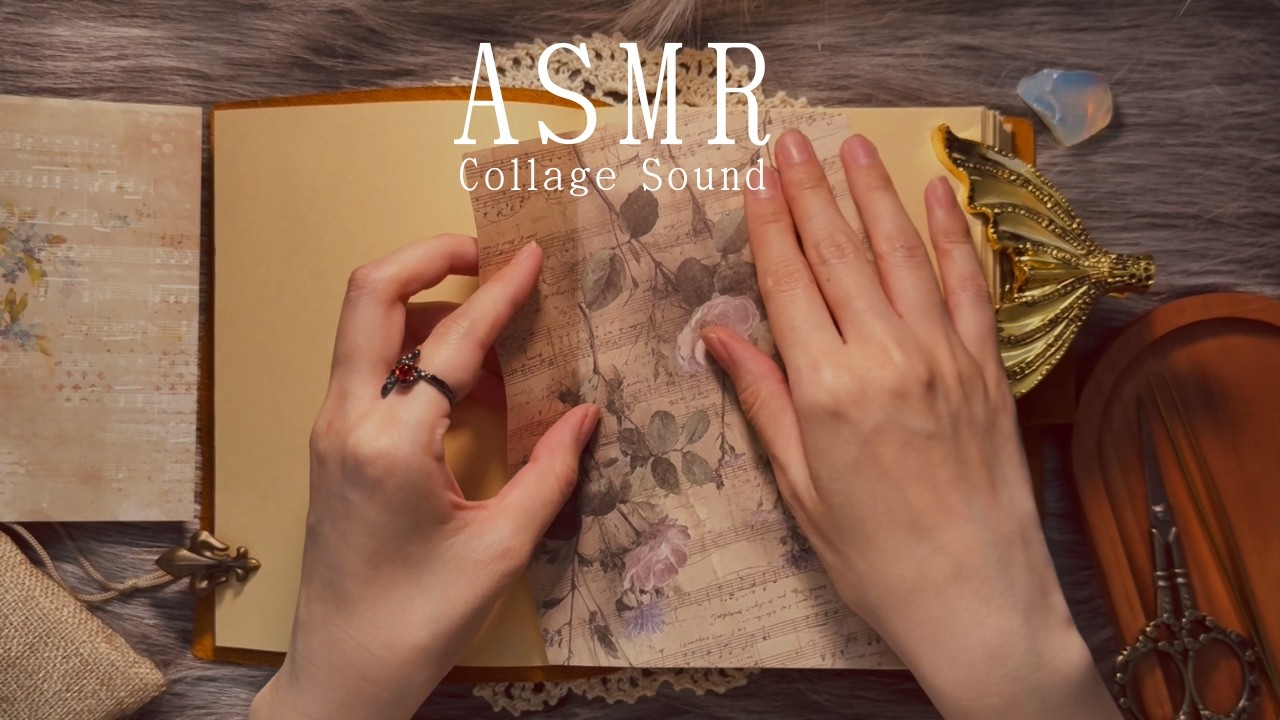 ASMR | Paper Sounds 📜 コラージュの色んな音 [ No Talking / Deep Sleep ]