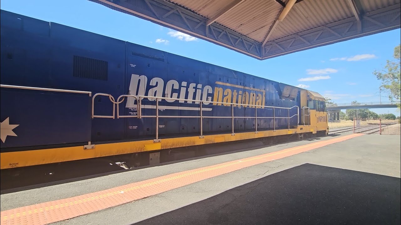1AM8 up JBRE The Overland (NR108, 7V), Adelaide to Melbourne, 1410, 1/2/26, Horsham VIC 