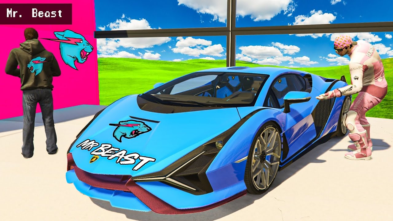 Угон всех машин у MrBeast в GTA 5