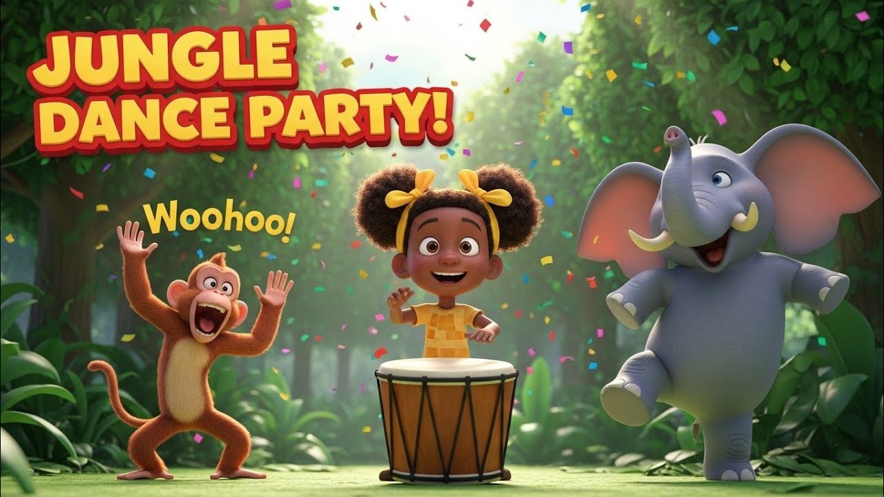 🐒🐘 Little Drummer Boy Makes All the Animals Dance!”