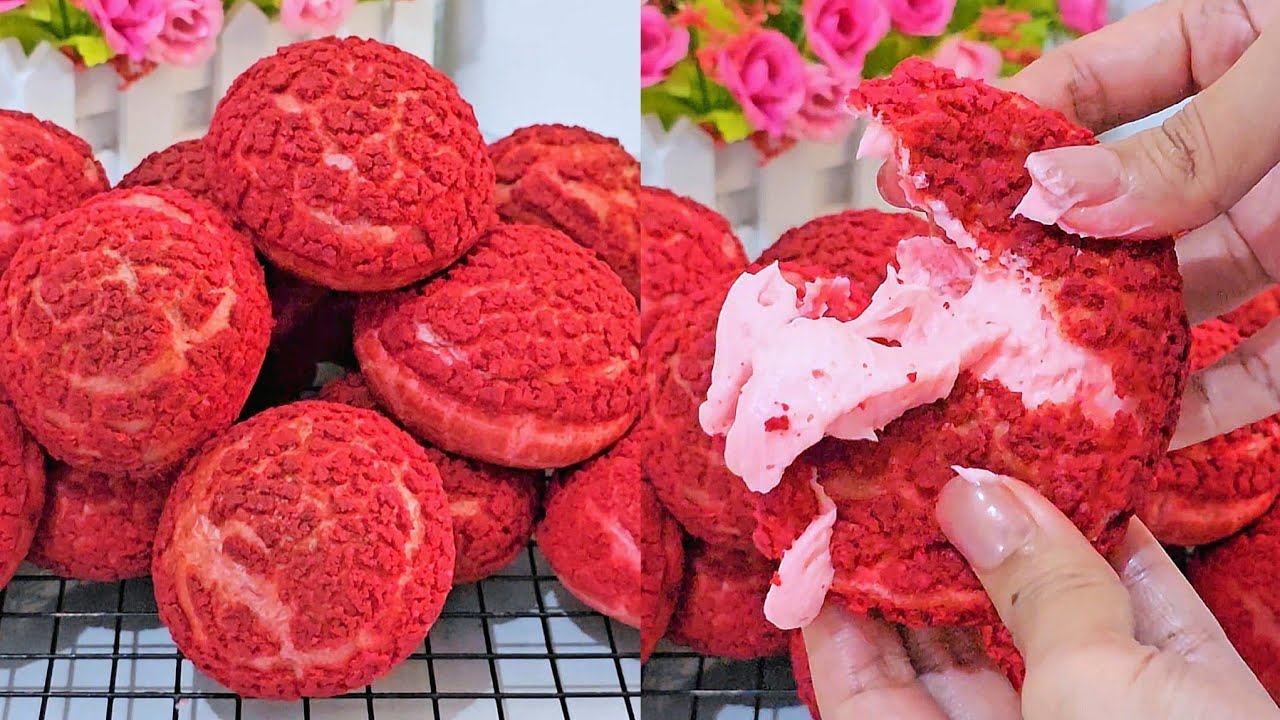 CHOUX AU CRAQUELIN [ Cream Puffs ] Red Velvet
