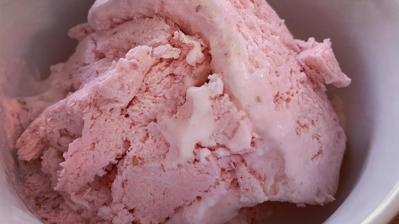 Helado de fresa Keto  sin azúcar