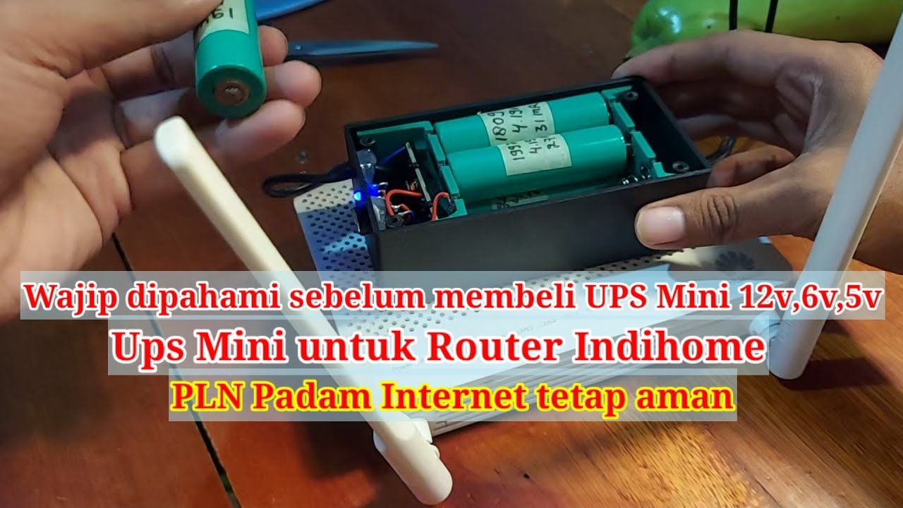 UPS Mini DC 12volt REMOVEBLE BATTERY 18650