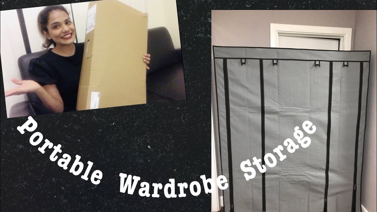 Unboxing &Reviewing *Portable  wardrobe storage *❤️