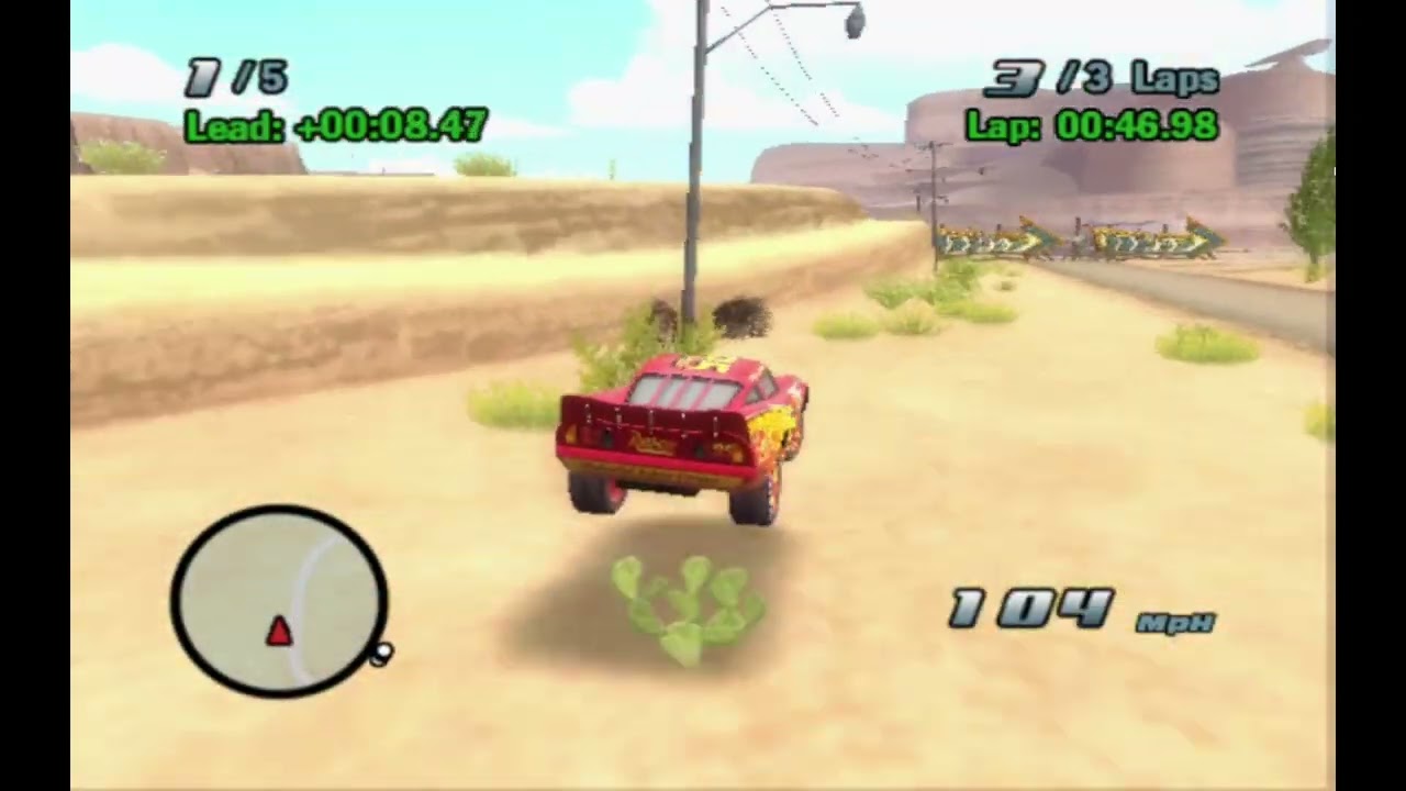 Jogando - Disney Pixar Cars  PS2