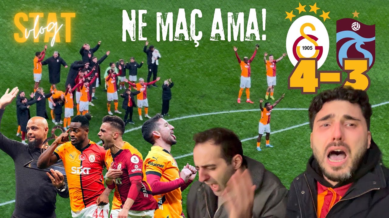 İYİLER SONUNDA MUTLAKA KAZANIR! | Galatasaray 4-3 Trabzonspor | Stat Vlog #17