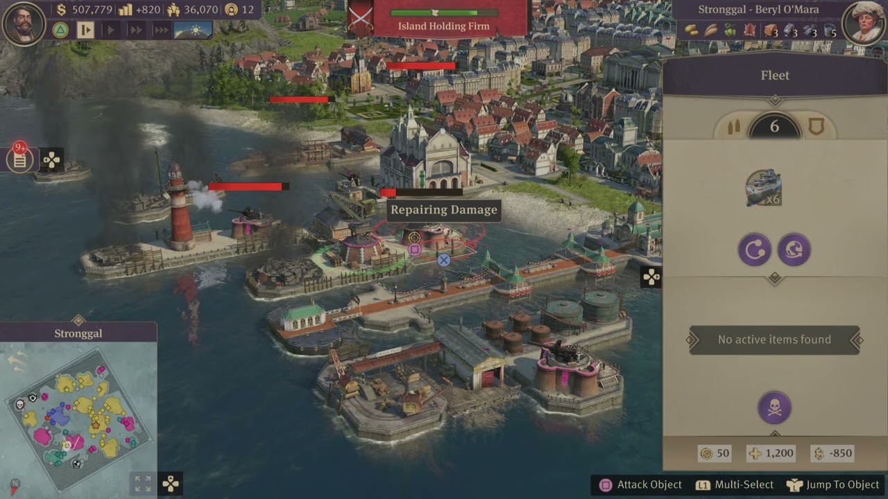 Anno 1800 Ps5 Conquer off Beryl O'Mara main island