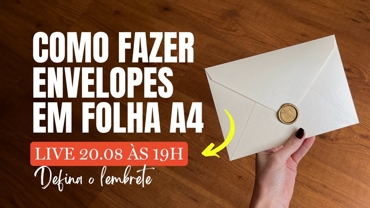 Como fazer ENVELOPES com FOLHA A4 #casamento #envelope #convite #personalizados #diy #papelaria