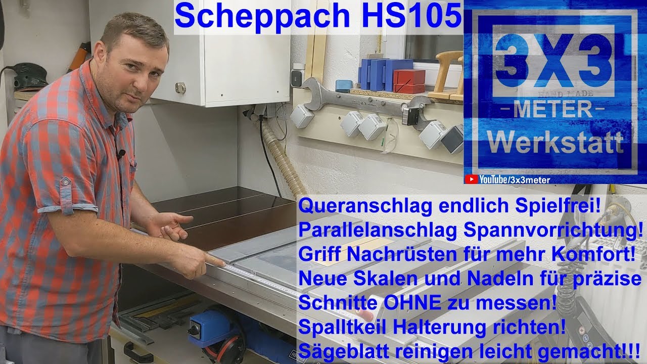 Scheppach HS105 - Die Letzten Tricks und Feinheiten, mehr Komfort und Präzision