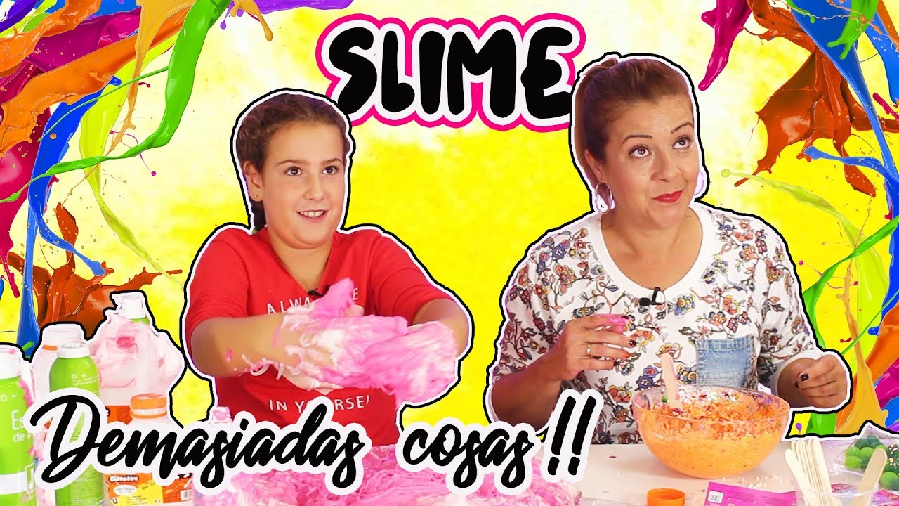Agregando DEMASIADOS ingredientes al SLIME | Adding TOO MUCH Ingredients into slime | CRUNCHY SLIME