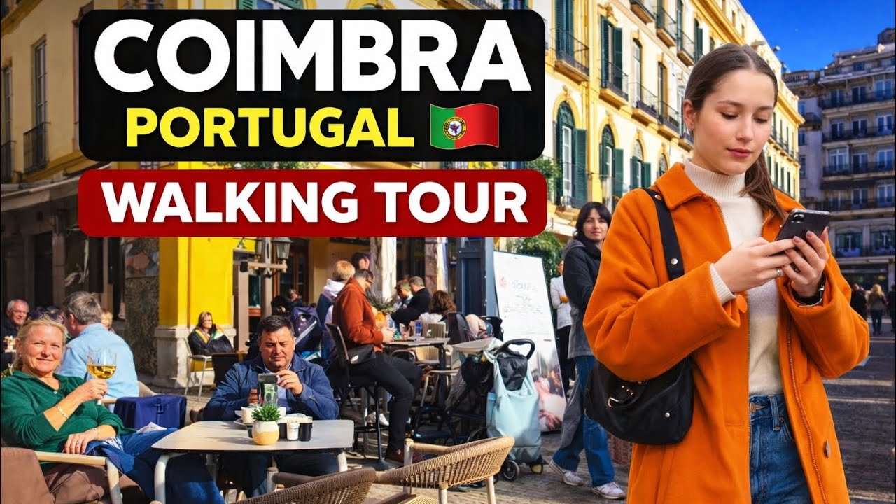 Coimbra Portugal 🇵🇹 4K Night Walking Tour | Old Town, Streets & City Life