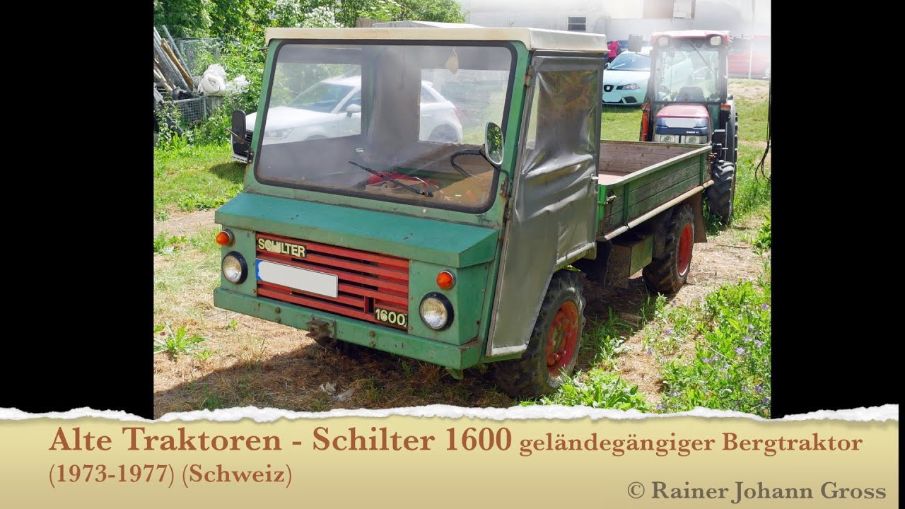 Alte Traktoren - Schilter 1600 gel&auml;ndeg&auml;ngiger Bergtraktor (1973-1977) (Schweiz)