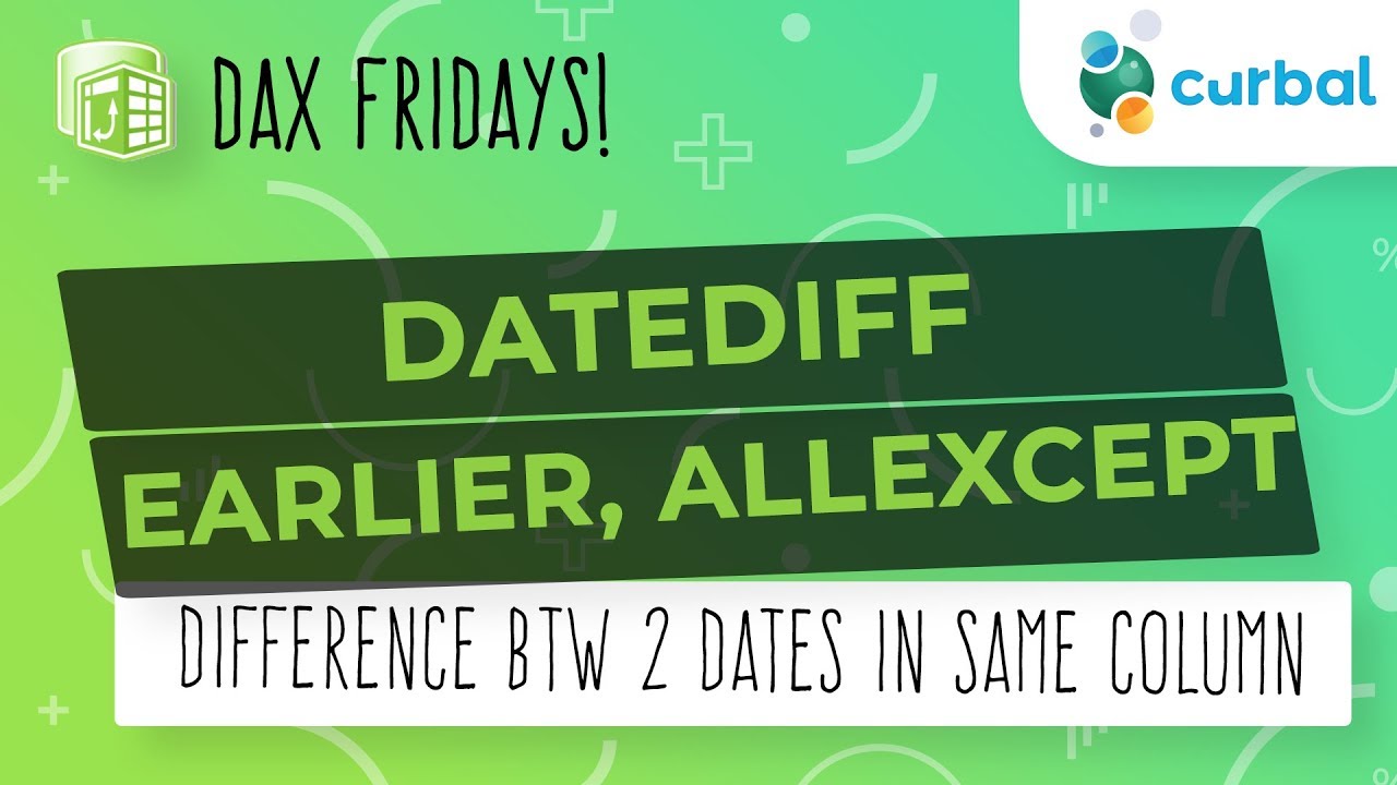 DAX Fridays! #85: Difference between dates in the same column