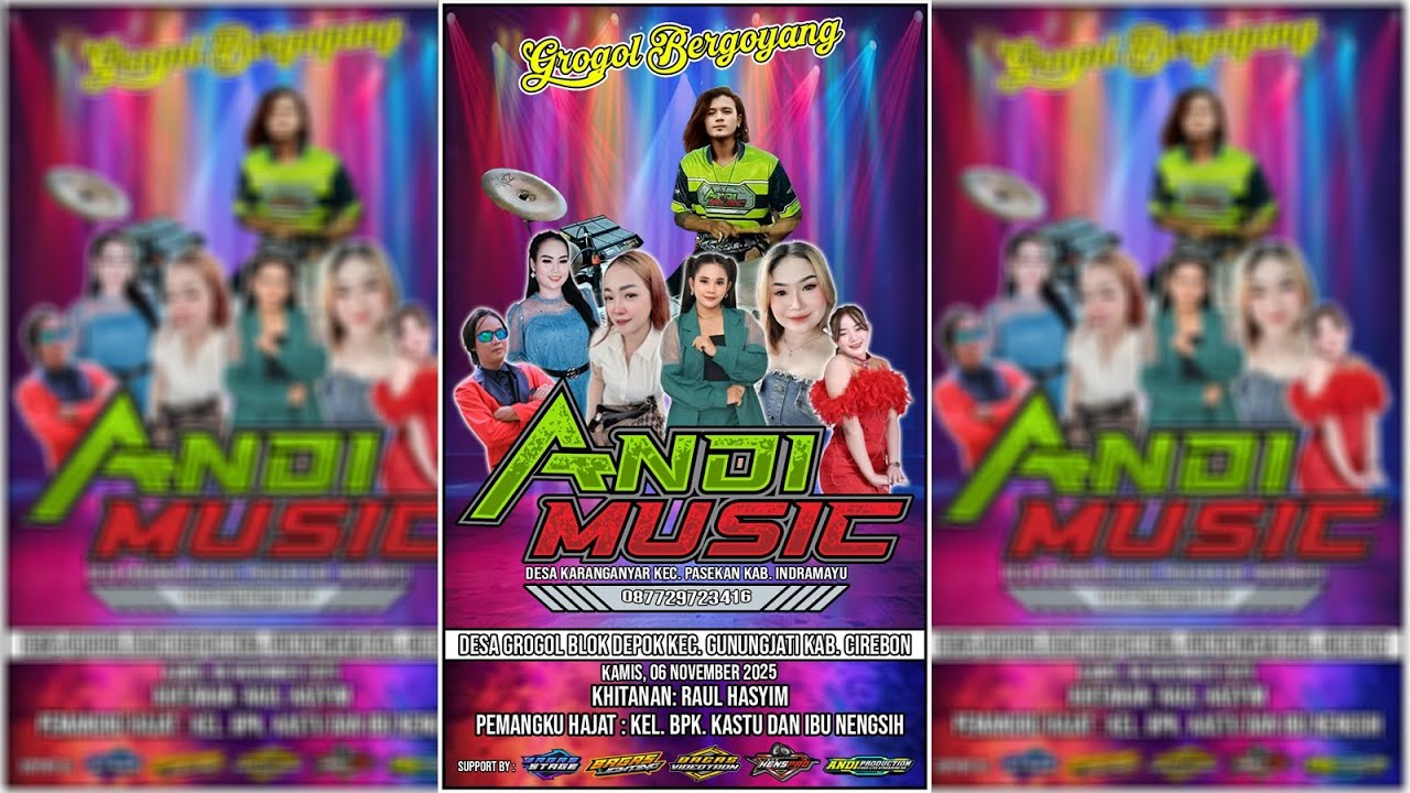 LIVE ORKES " ANDI MUSIC " DI DESA GROGOL - GUNUNG JATI - CIREBON, KAMIS 06 NOVEMBER 2025