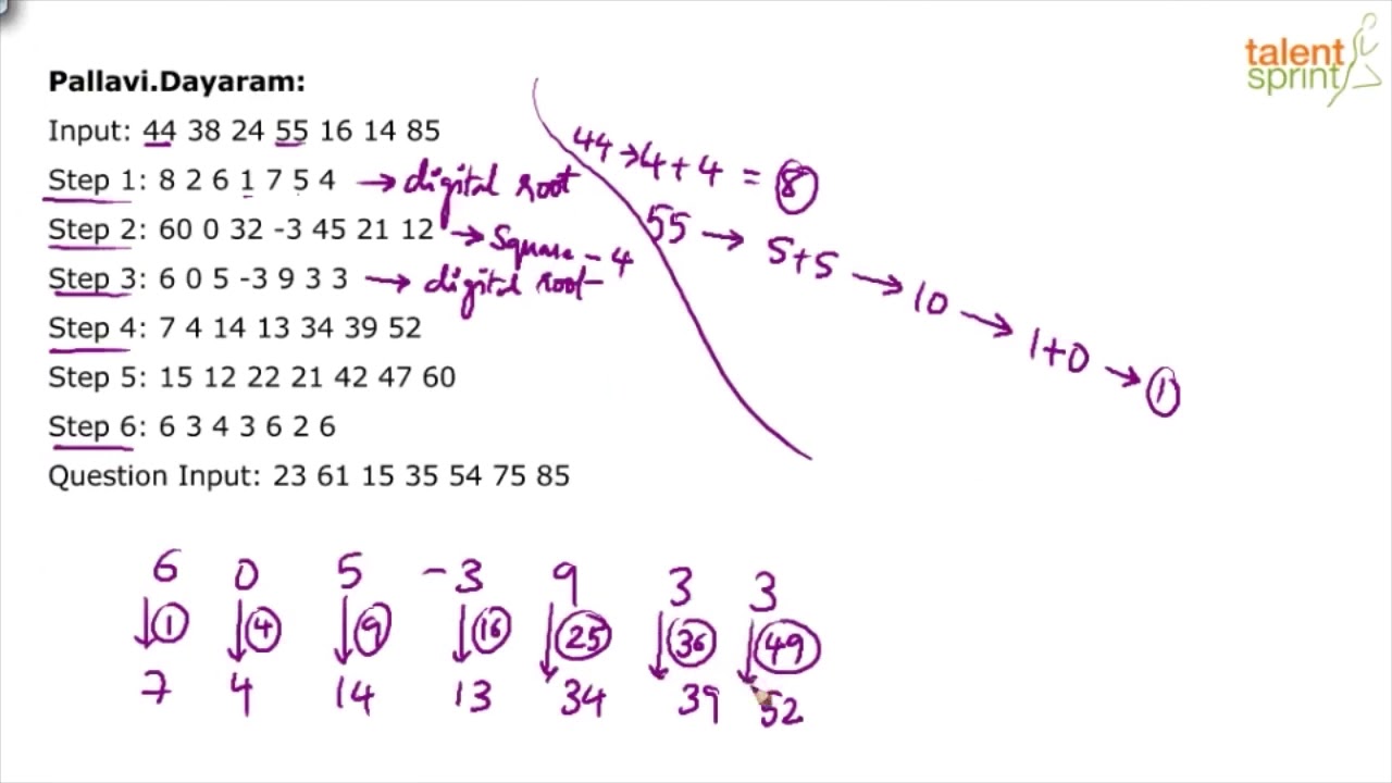 Machine Input Output Tricks | Additional Example -8 | Reasoning Ability | TalentSprint Aptitude Prep