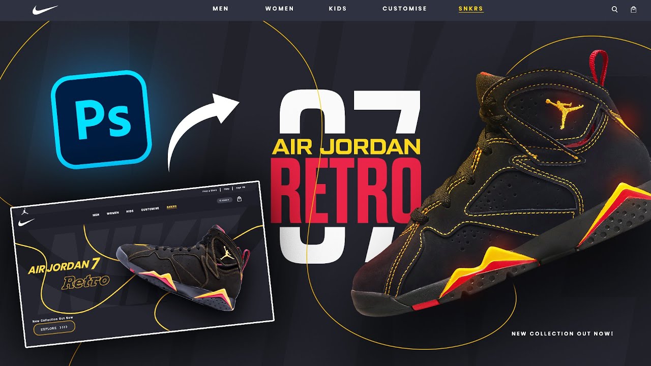 ⚡Nike Website UI Design in Photoshop - Fix My Design Ep06