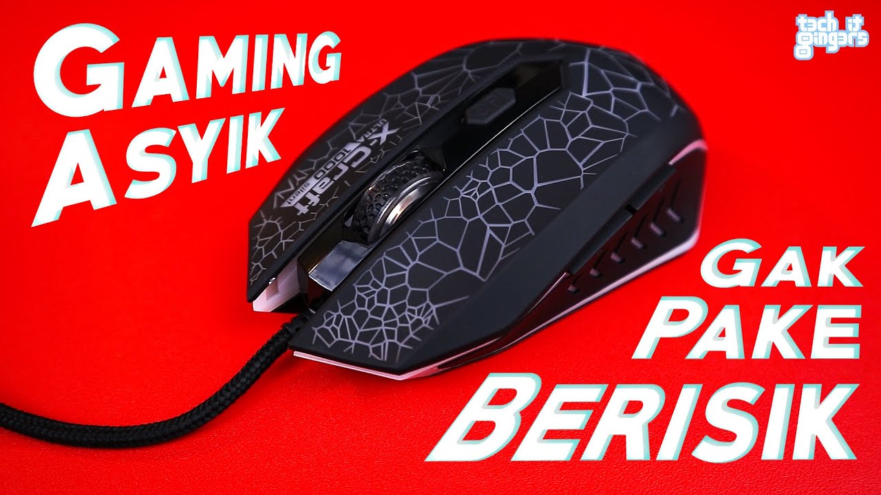 Mouse Gaming Seratus Ribuan yang Punya Fitur Silent Click | Alcatroz X-Craft Ultra Silent (Review)